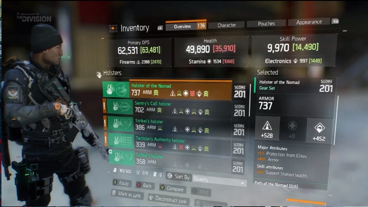 The Division, Incursions, Gear Sets