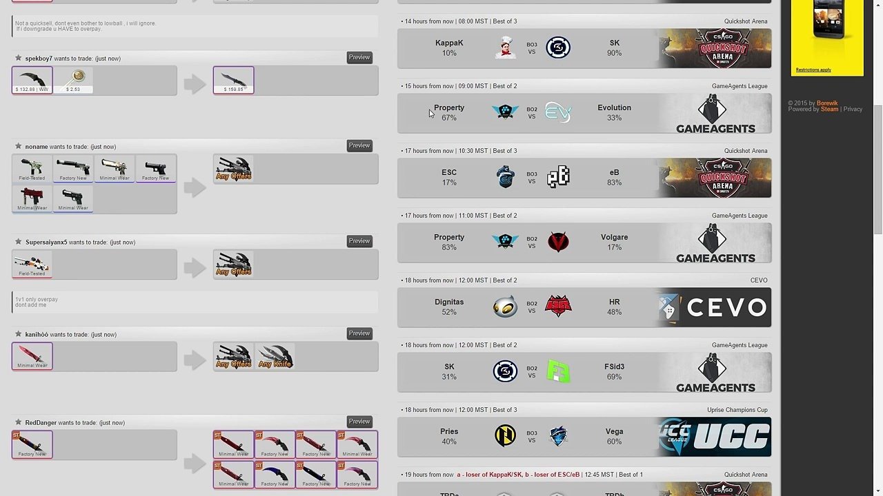 Counter-Strike: Global Offensive, Lotto