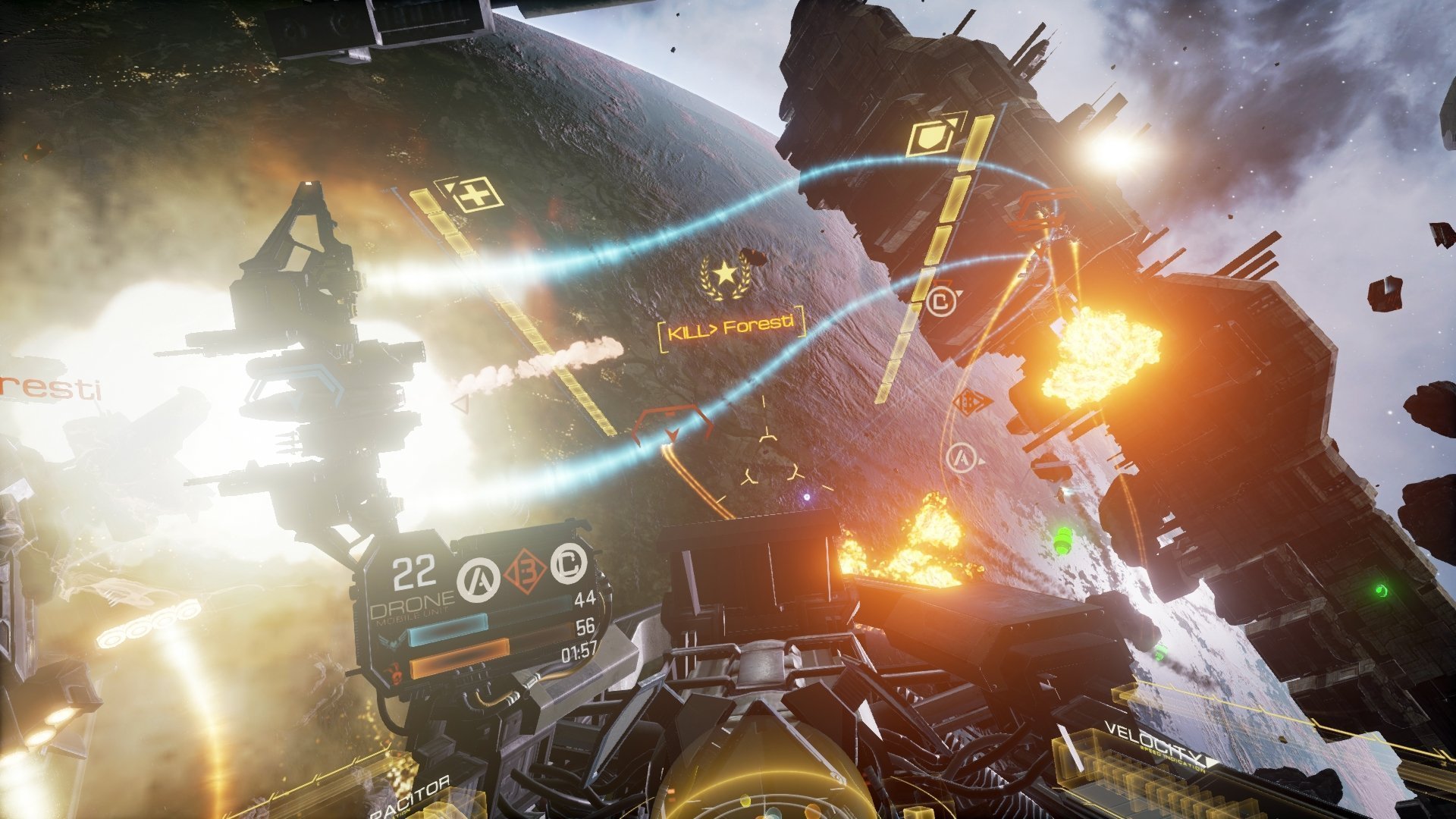EVE Valkyrie Battle
