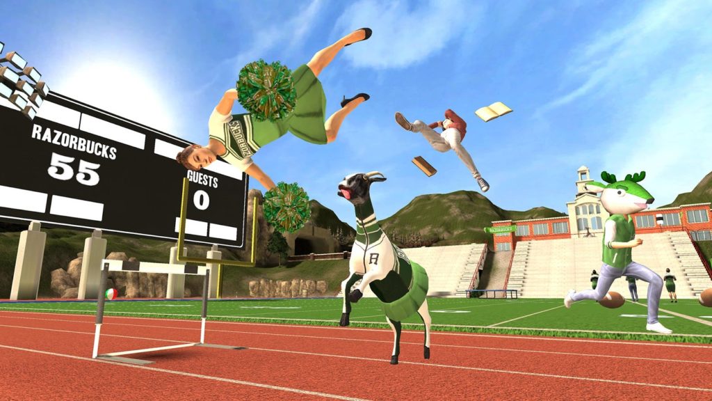 Goat Simulator cheerleader